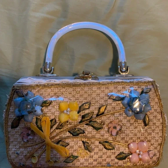 Vintage Wicker handbag - Picture 7 of 9